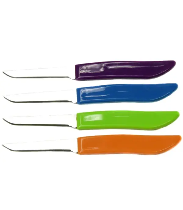 Chef Craft Select Paring Knife Set, 2.5 inch blade 6 inch in length 4 piece set, Assorted